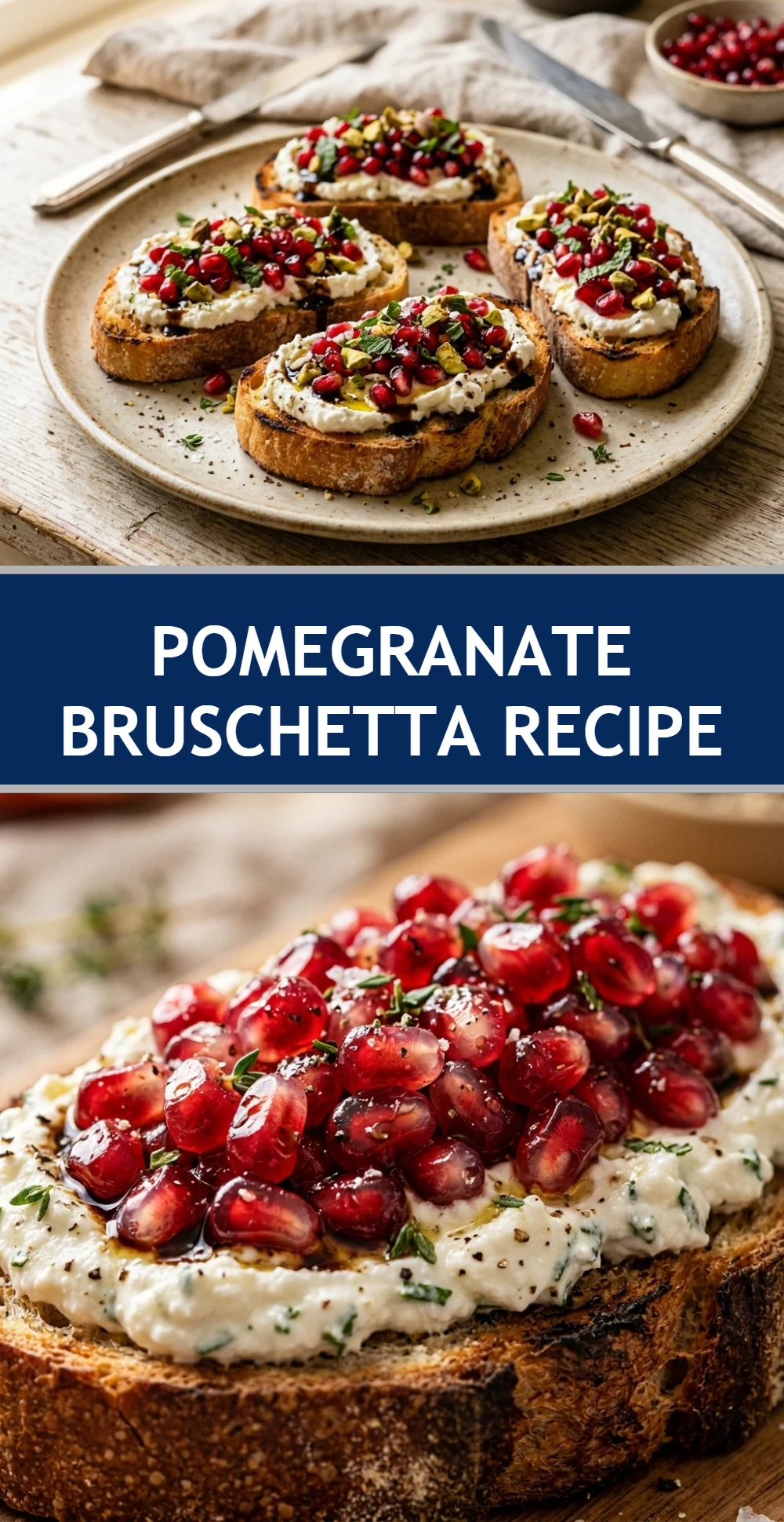 Pomegranate Bruschetta Recipe