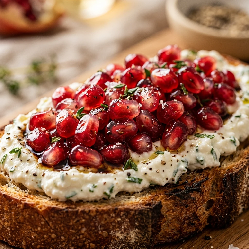 Pomegranate Bruschetta Recipe
