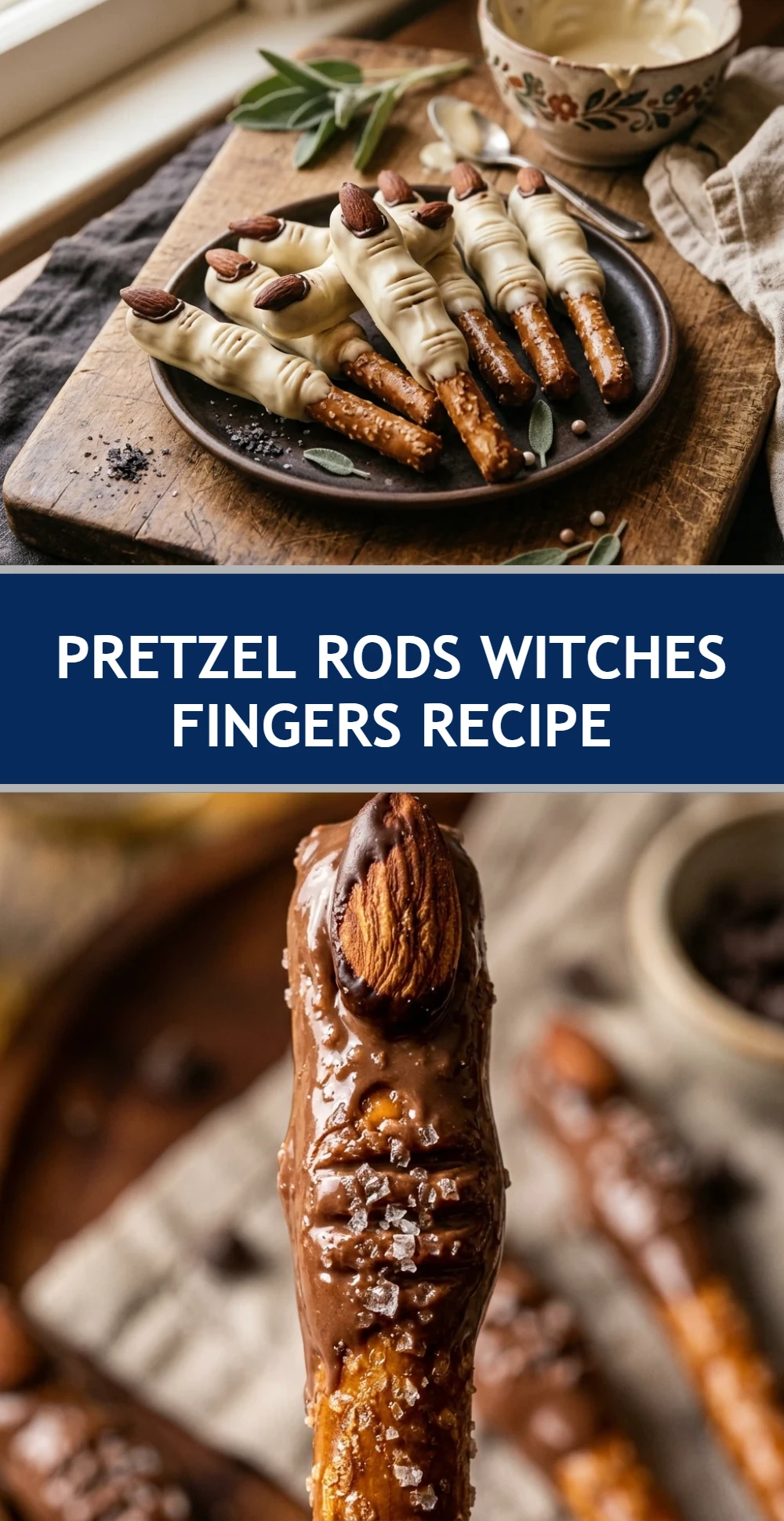 Pretzel Rods Witches Fingers Recipe