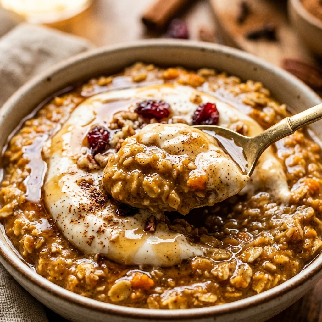 Protein Pumpkin Spice Latte Overnight Oats Recipe