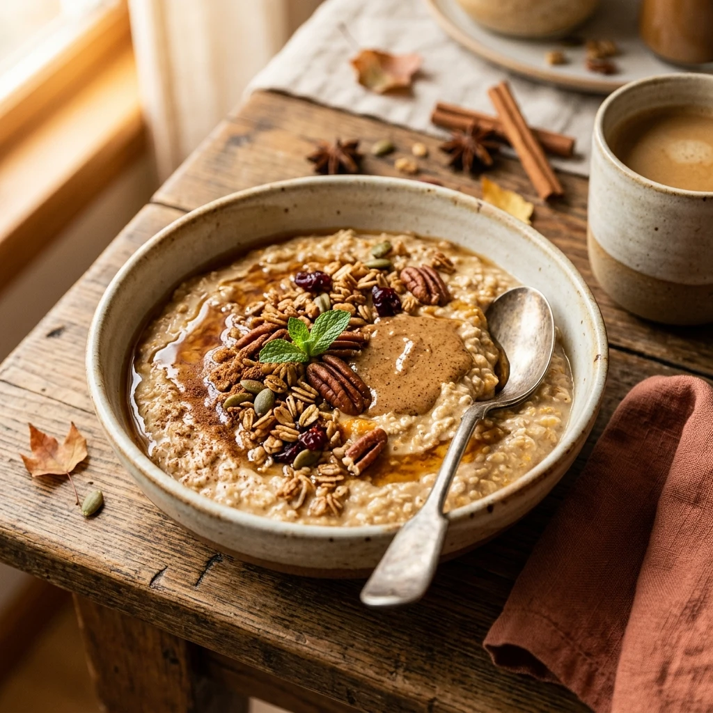 Protein Pumpkin Spice Latte Overnight Oats Recipe