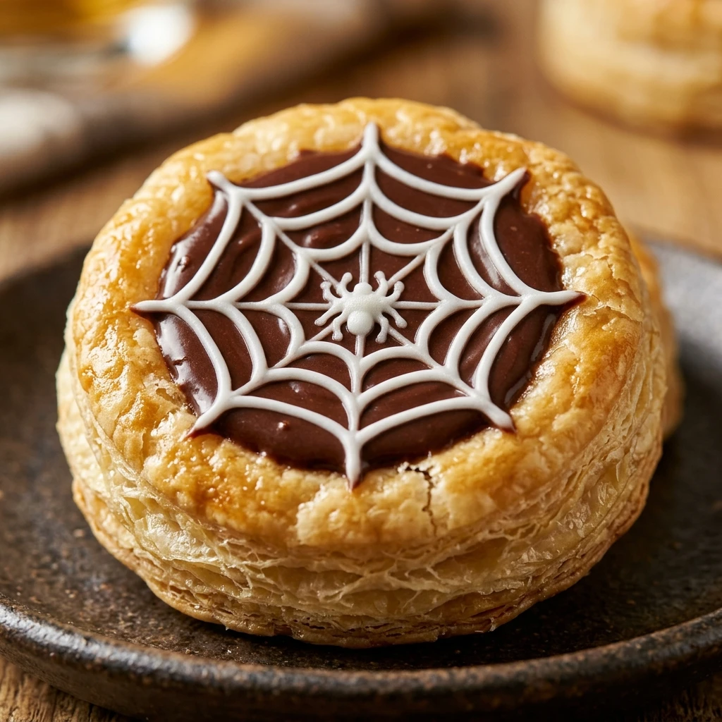 Puff Pastry Spider Web Bites Recipe