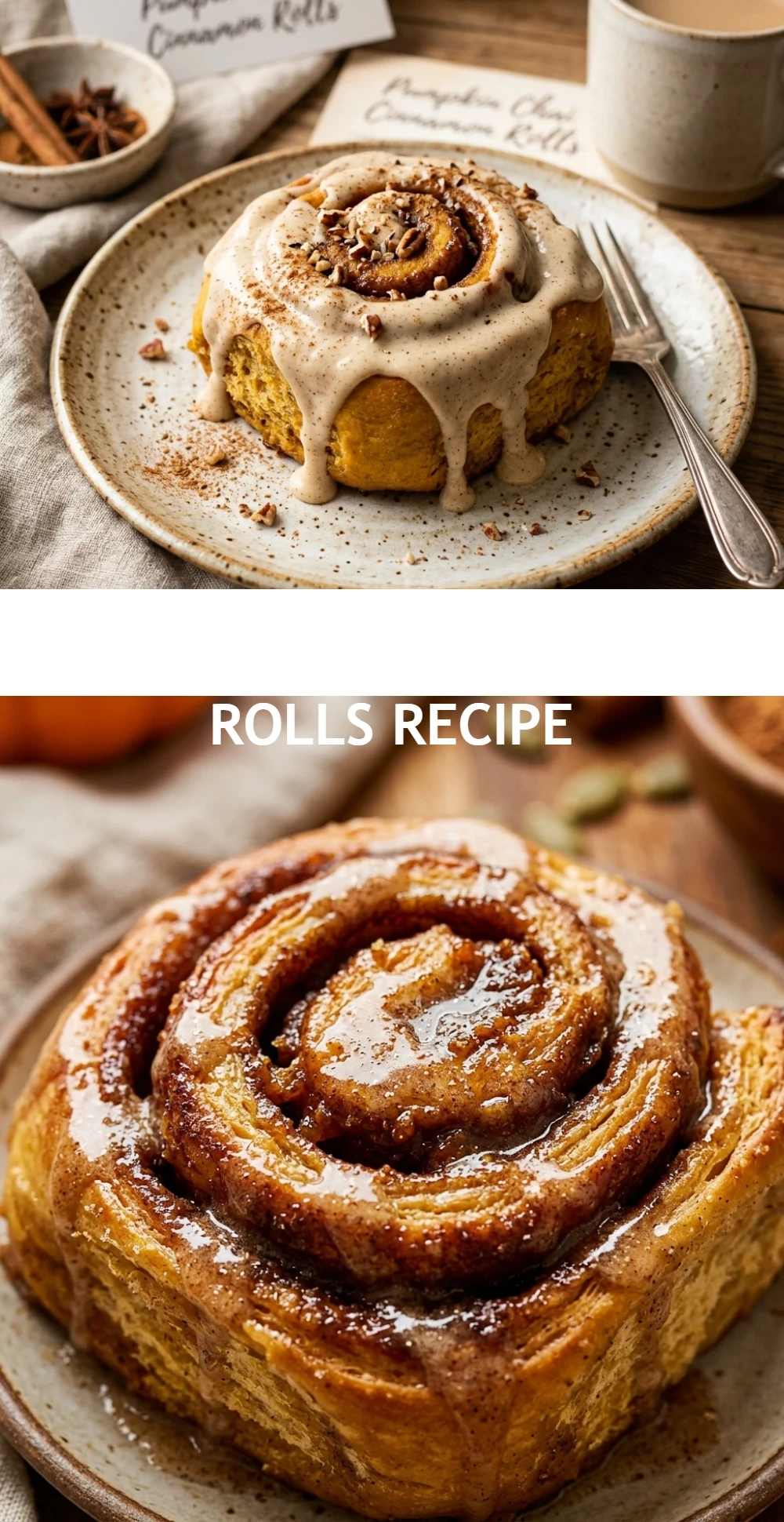 Pumpkin Chai Cinnamon Rolls Recipe