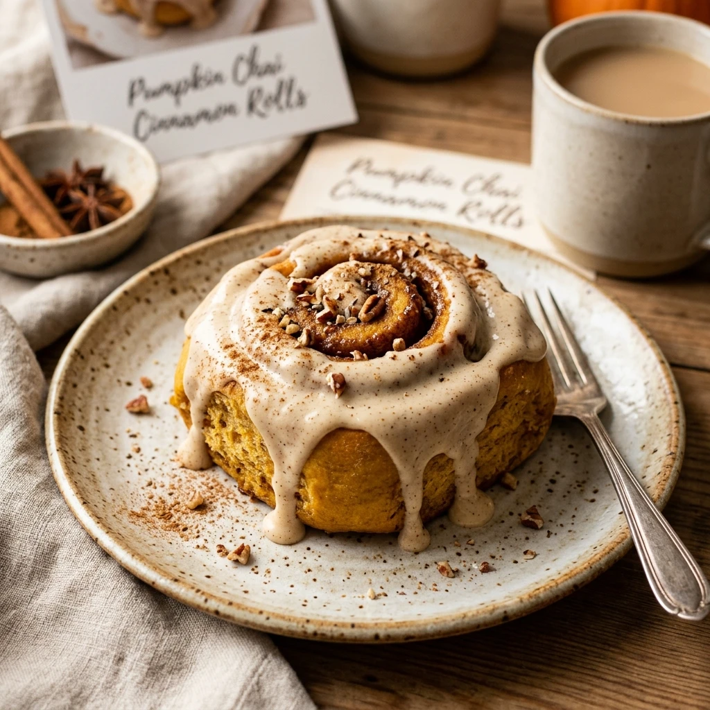 Pumpkin Chai Cinnamon Rolls Recipe