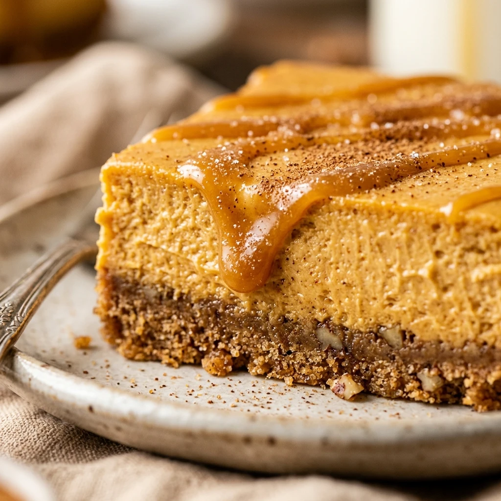 Pumpkin Cheesecake Bars Recipe