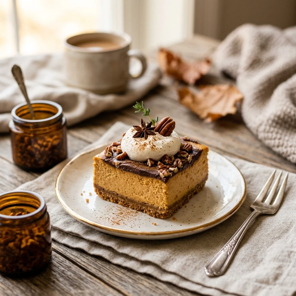 Pumpkin Cheesecake Bars Recipe