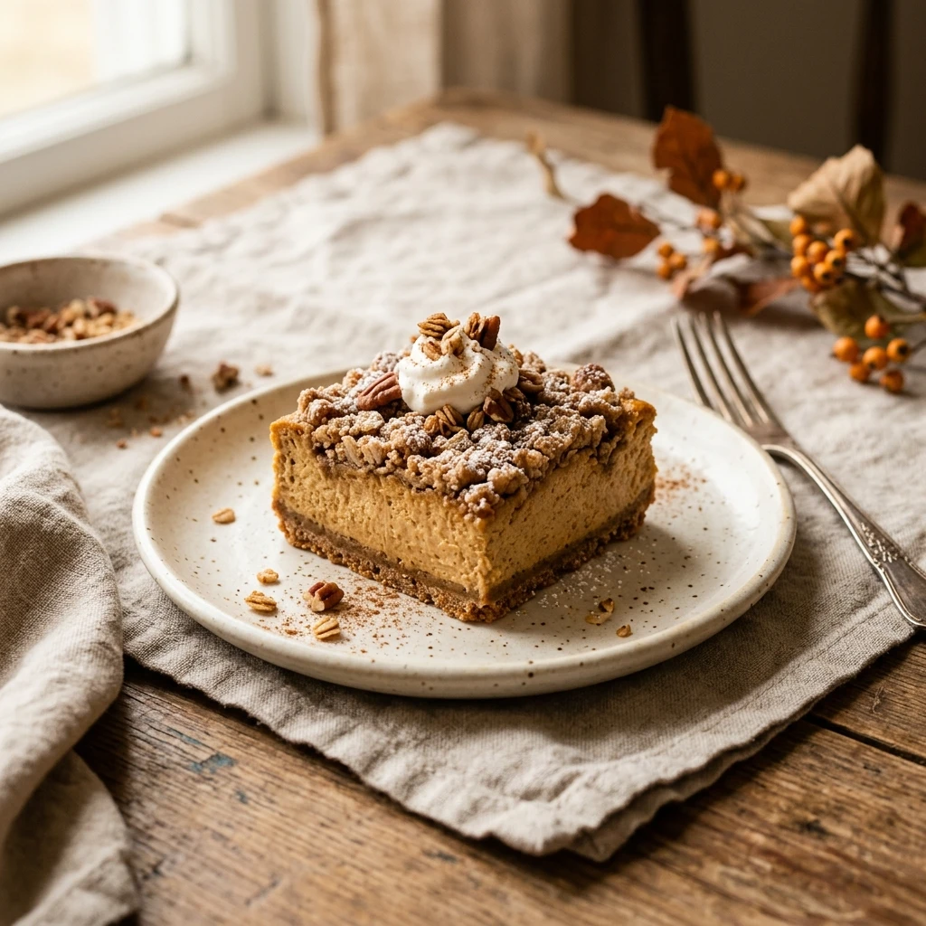 Pumpkin Cheesecake Bars Recipe
