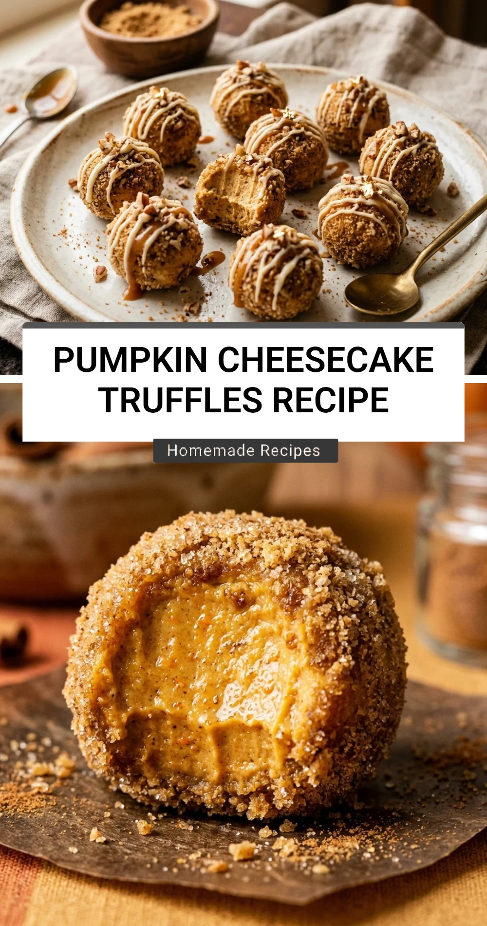 Pumpkin Cheesecake Truffles Recipe