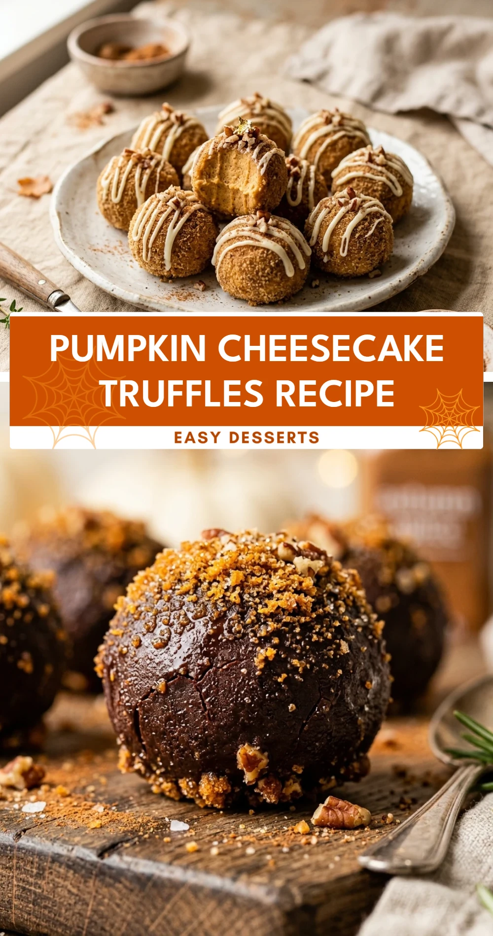 Pumpkin Cheesecake Truffles Recipe