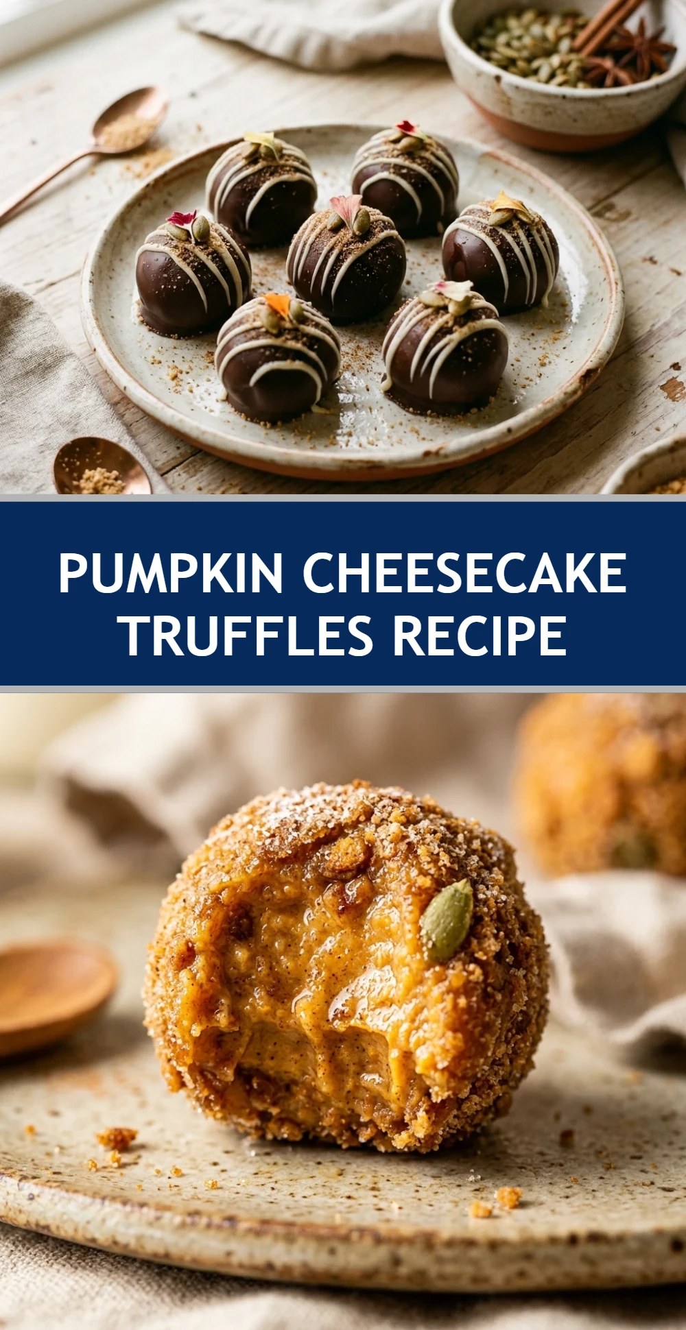 Pumpkin Cheesecake Truffles Recipe