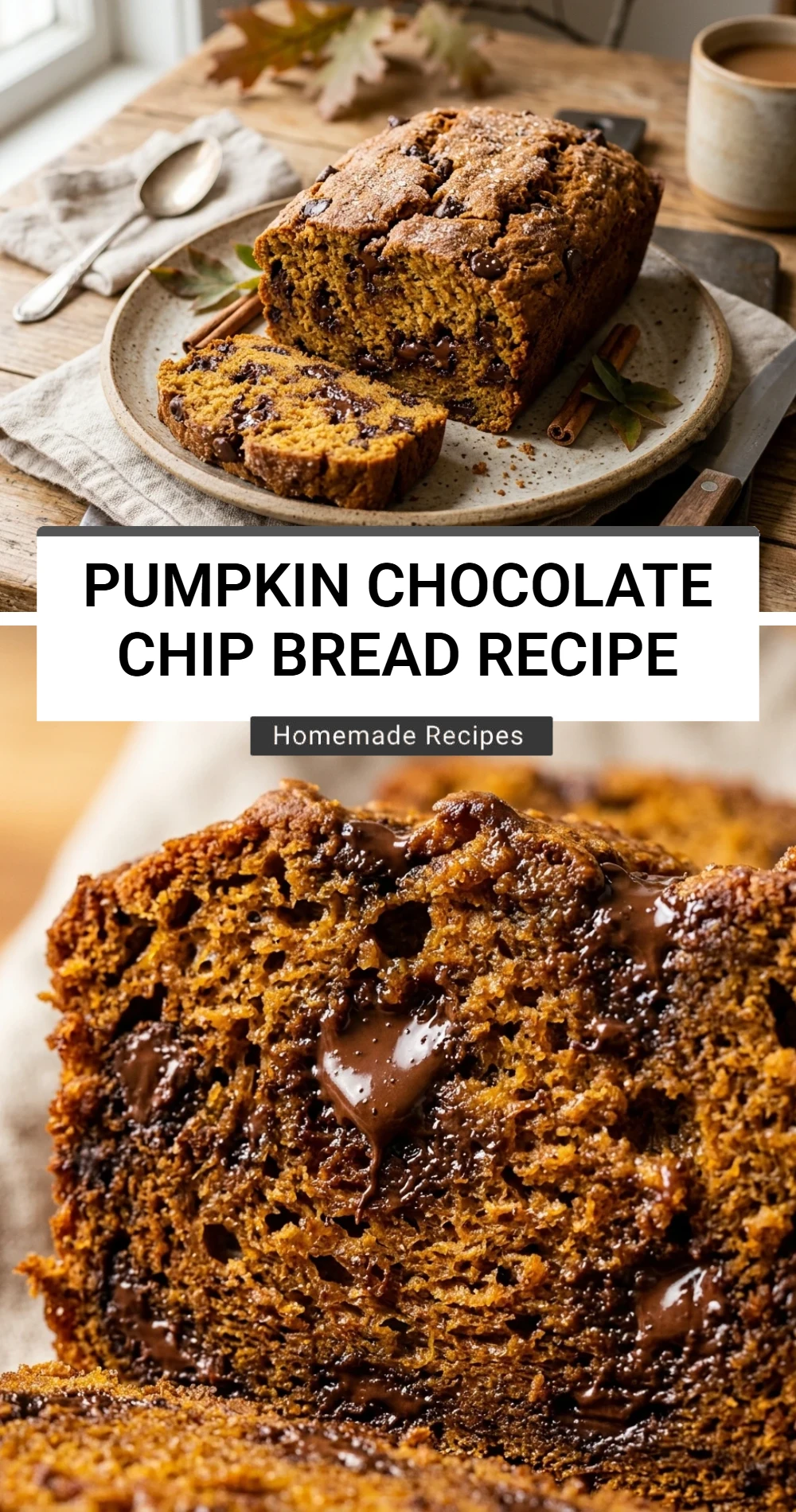 Pumpkin Chocolate Chip Bread Recipe
