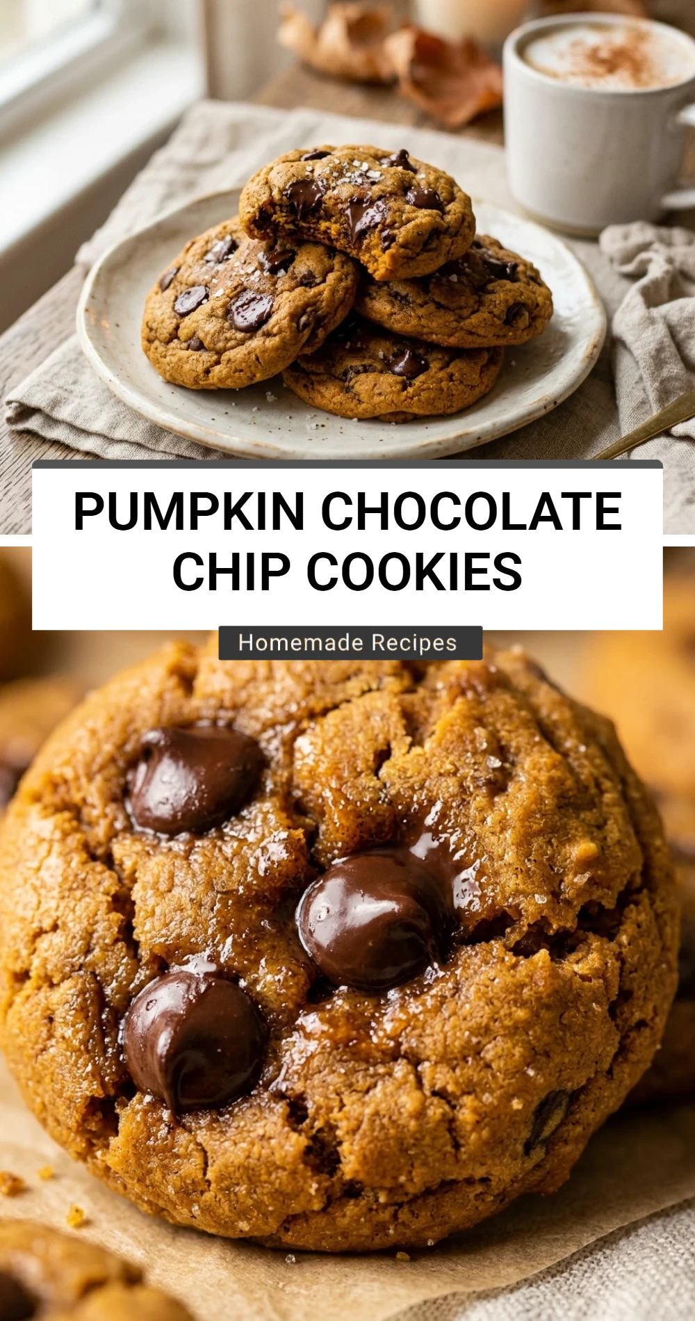 Pumpkin Chocolate Chip Cookies
