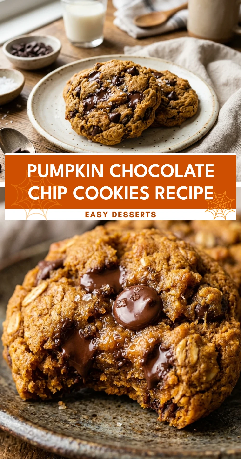 Pumpkin Chocolate Chip Cookies Recipe