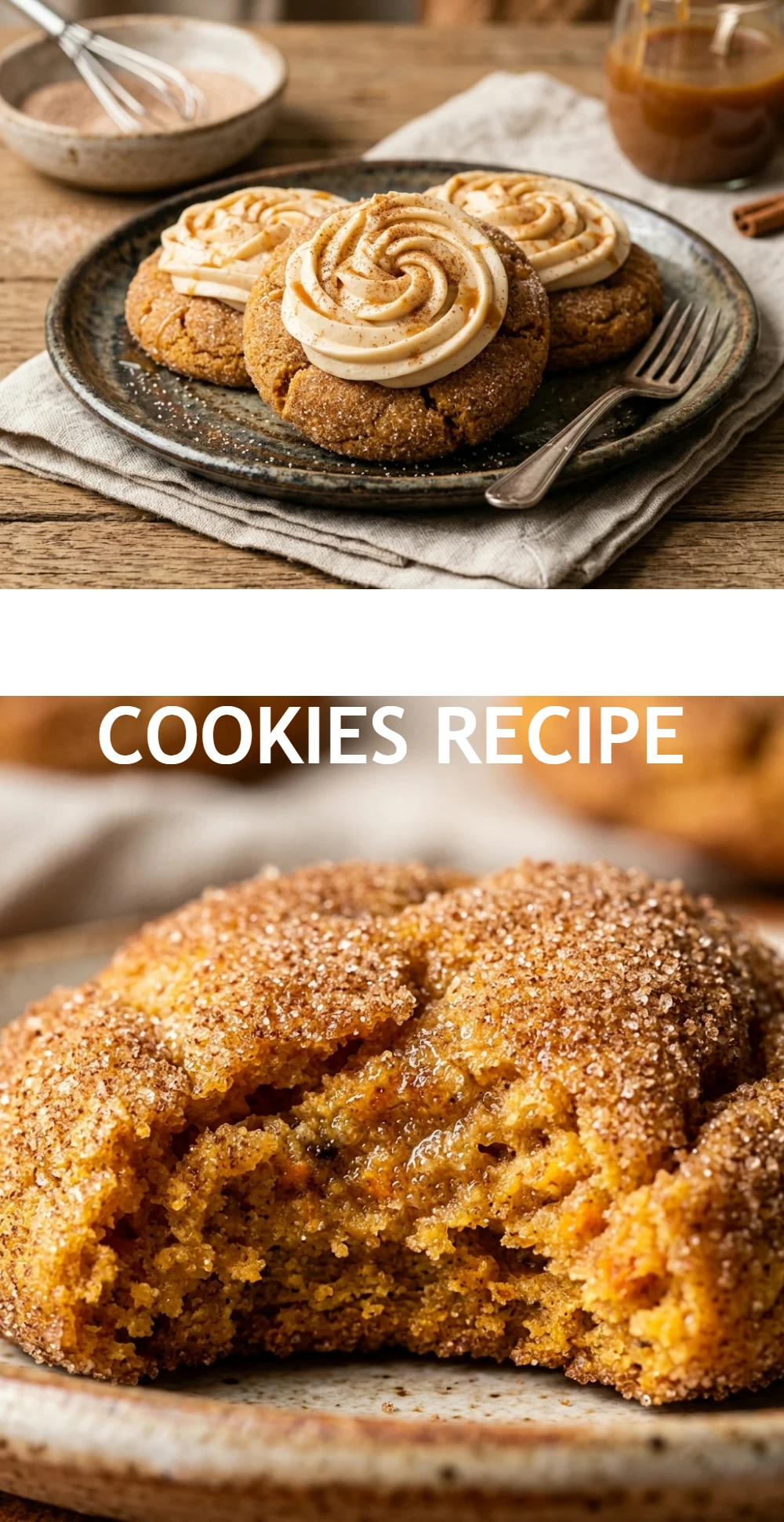 Pumpkin Churro Cookies Recipe
