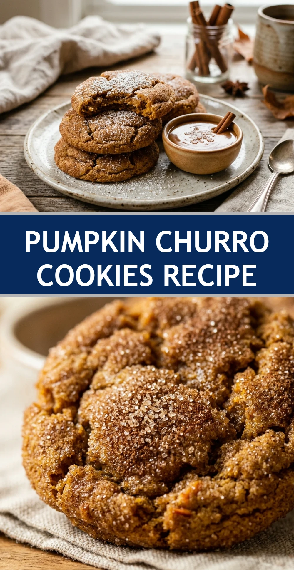 Pumpkin Churro Cookies Recipe