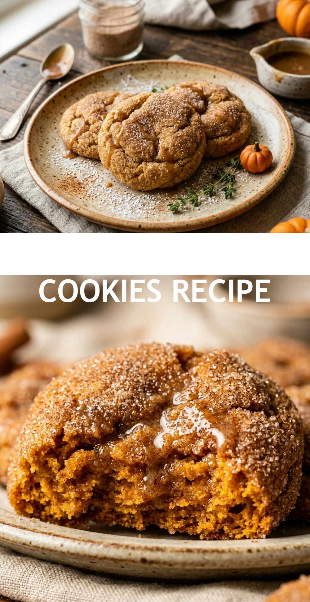 Pumpkin Churro Cookies Recipe