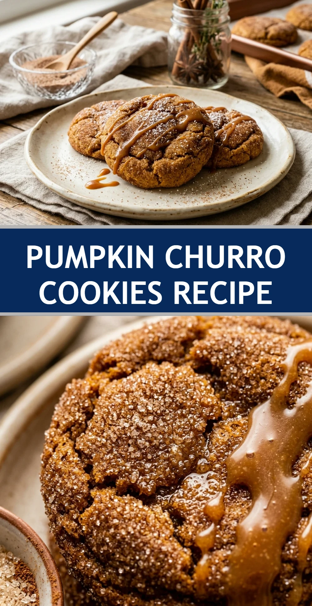 Pumpkin Churro Cookies Recipe