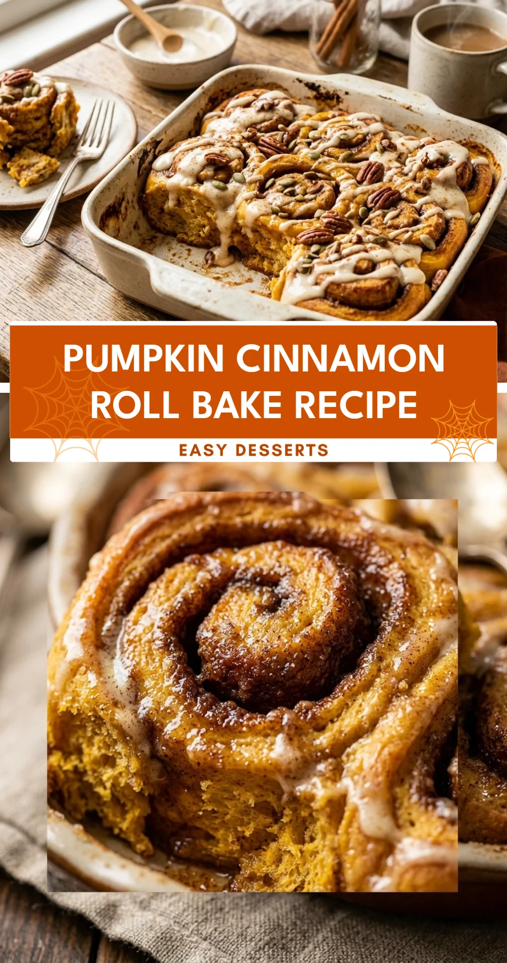 Pumpkin Cinnamon Roll Bake Recipe