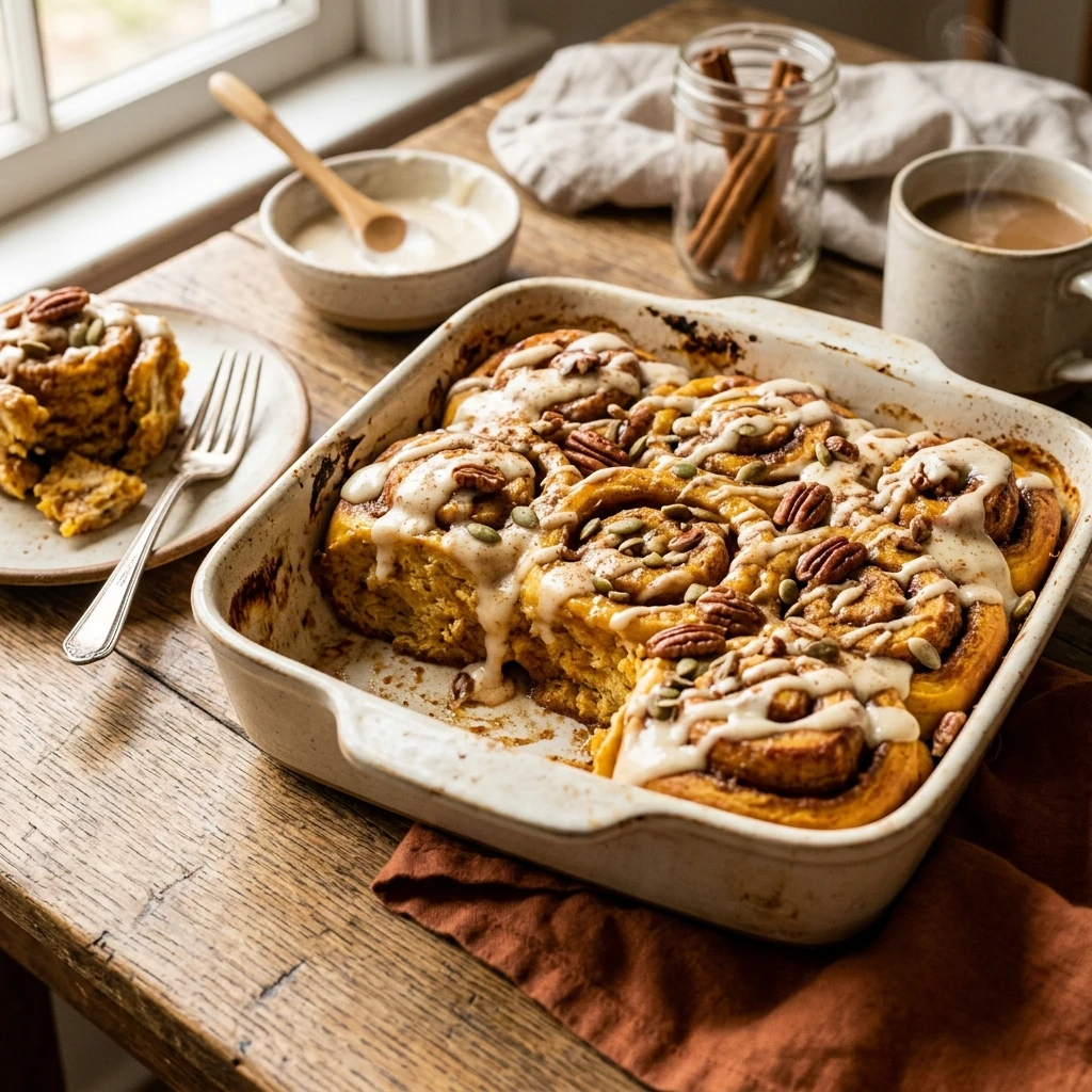 Pumpkin Cinnamon Roll Bake Recipe