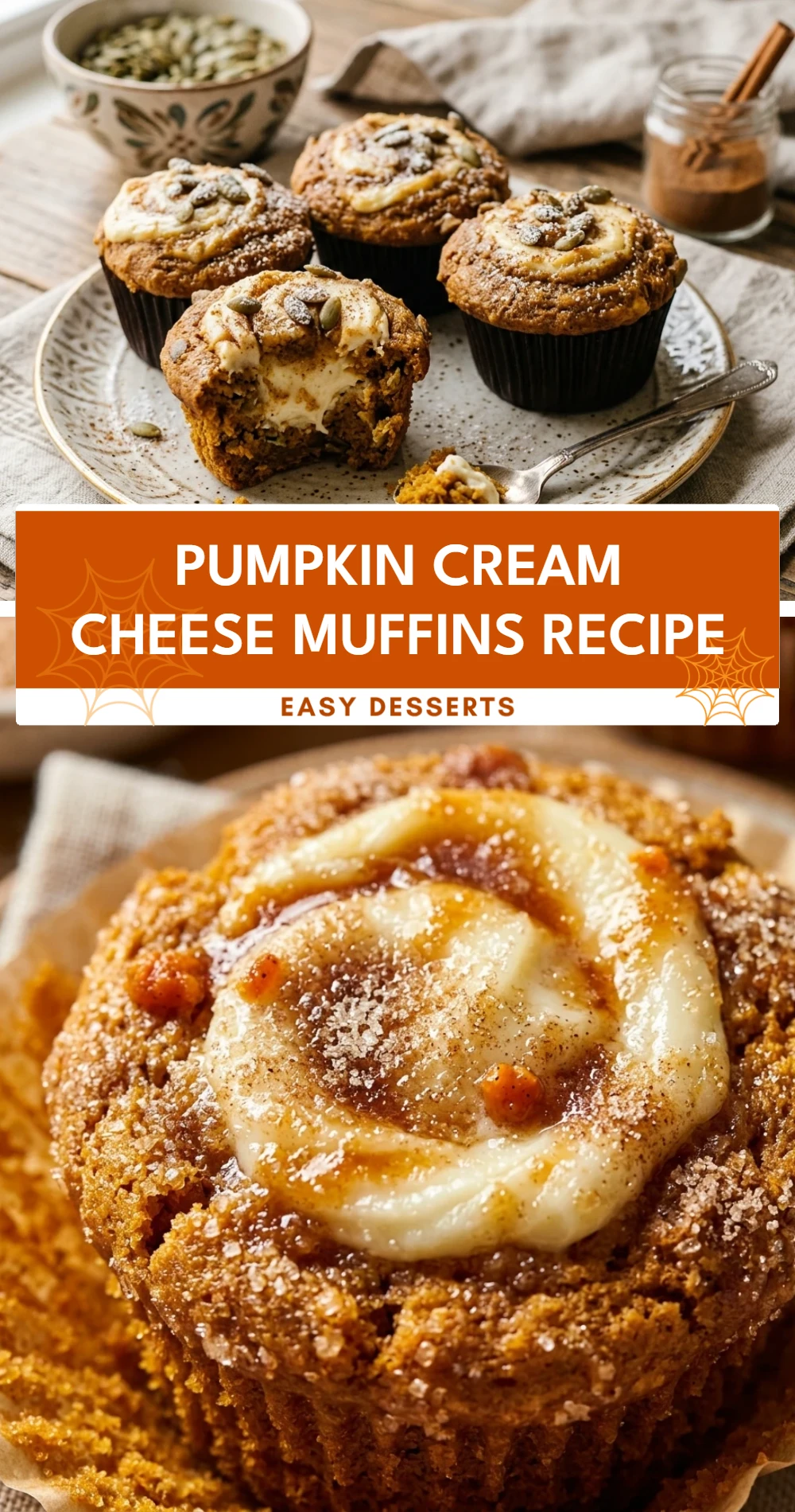 Pumpkin Cream Cheese Muffins Recipe