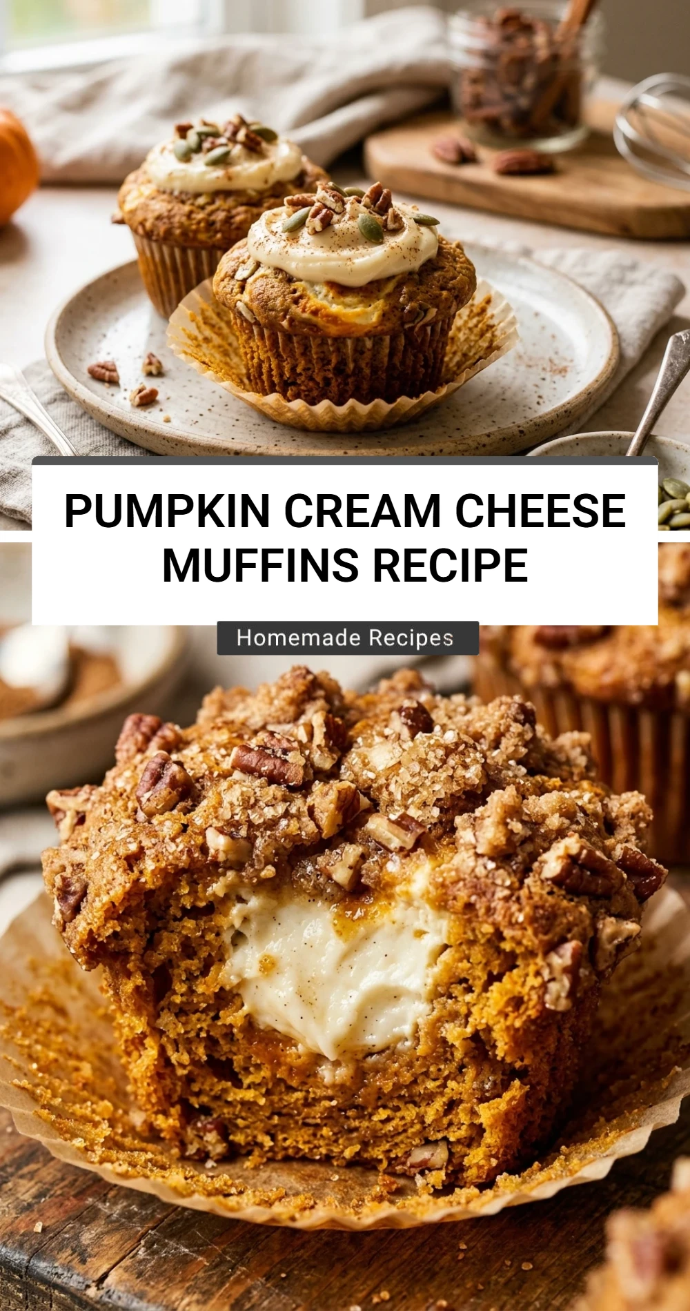 Pumpkin Cream Cheese Muffins Recipe