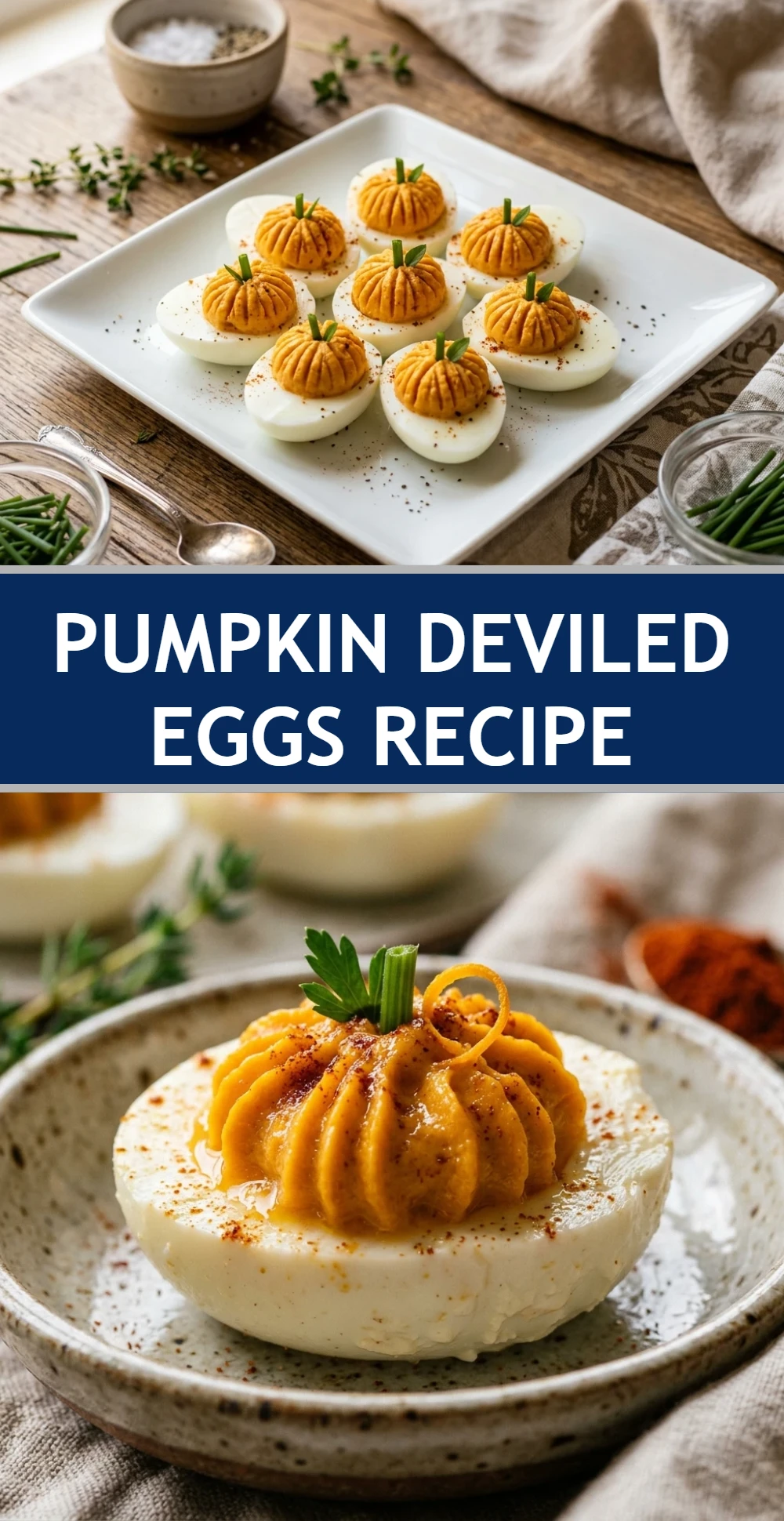 Pumpkin Deviled Eggs Recipe