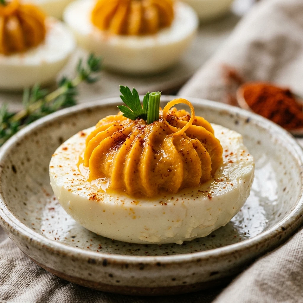 Pumpkin Deviled Eggs Recipe