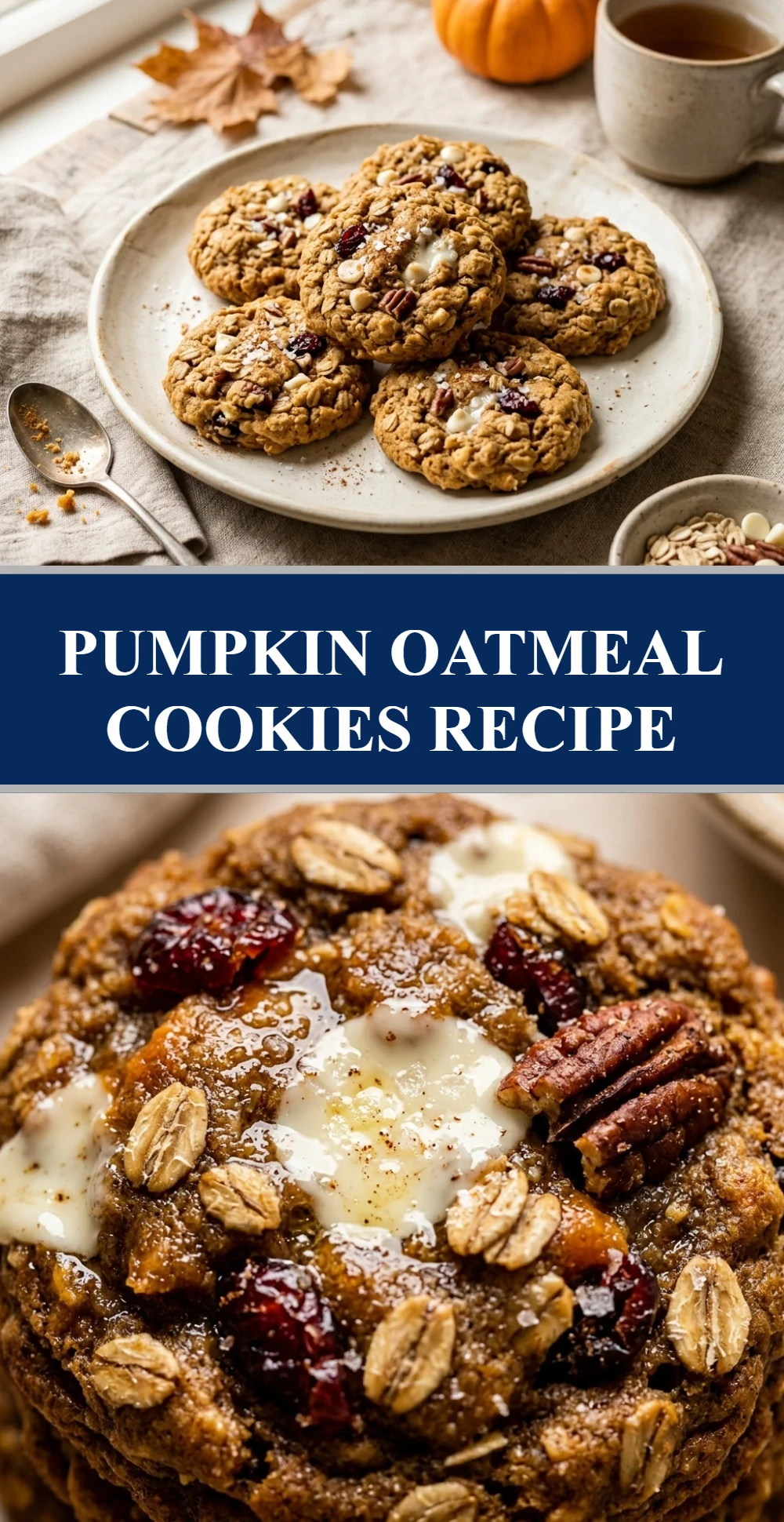 Pumpkin Oatmeal Cookies Recipe