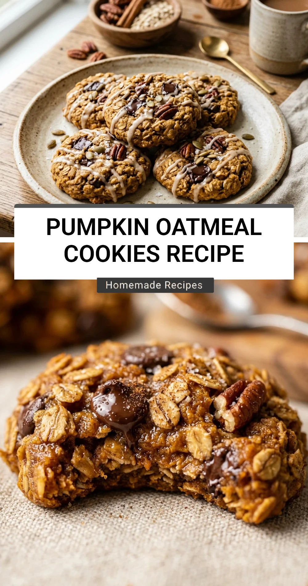 Pumpkin Oatmeal Cookies Recipe