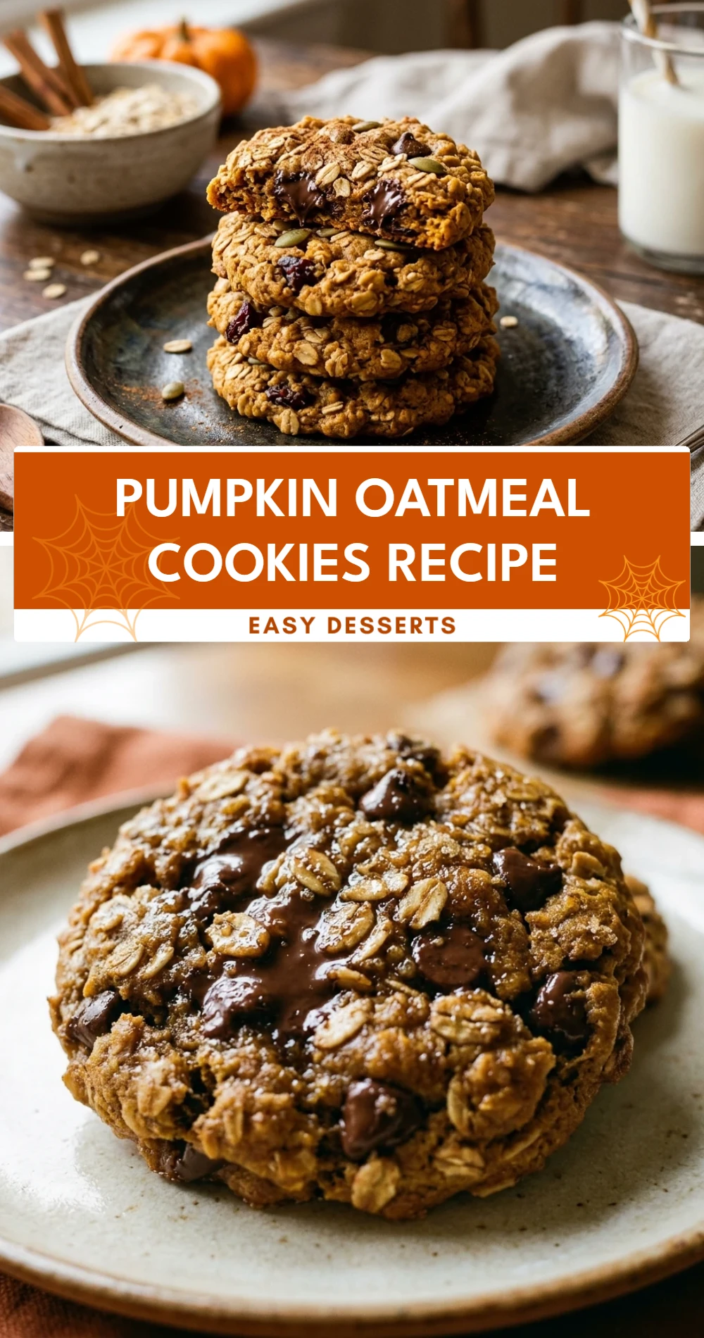 Pumpkin Oatmeal Cookies Recipe