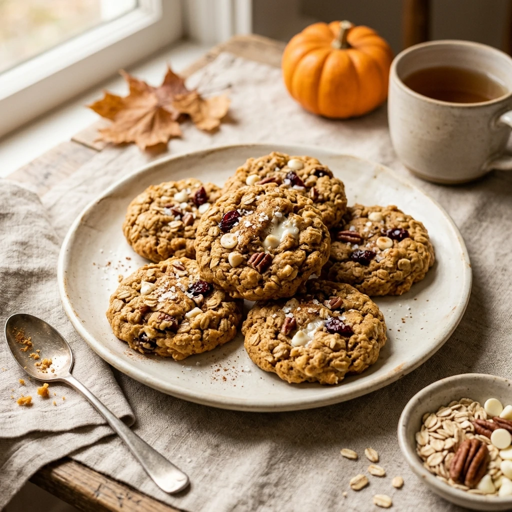 Pumpkin Oatmeal Cookies Recipe