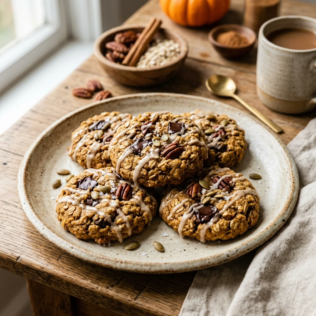 Pumpkin Oatmeal Cookies Recipe