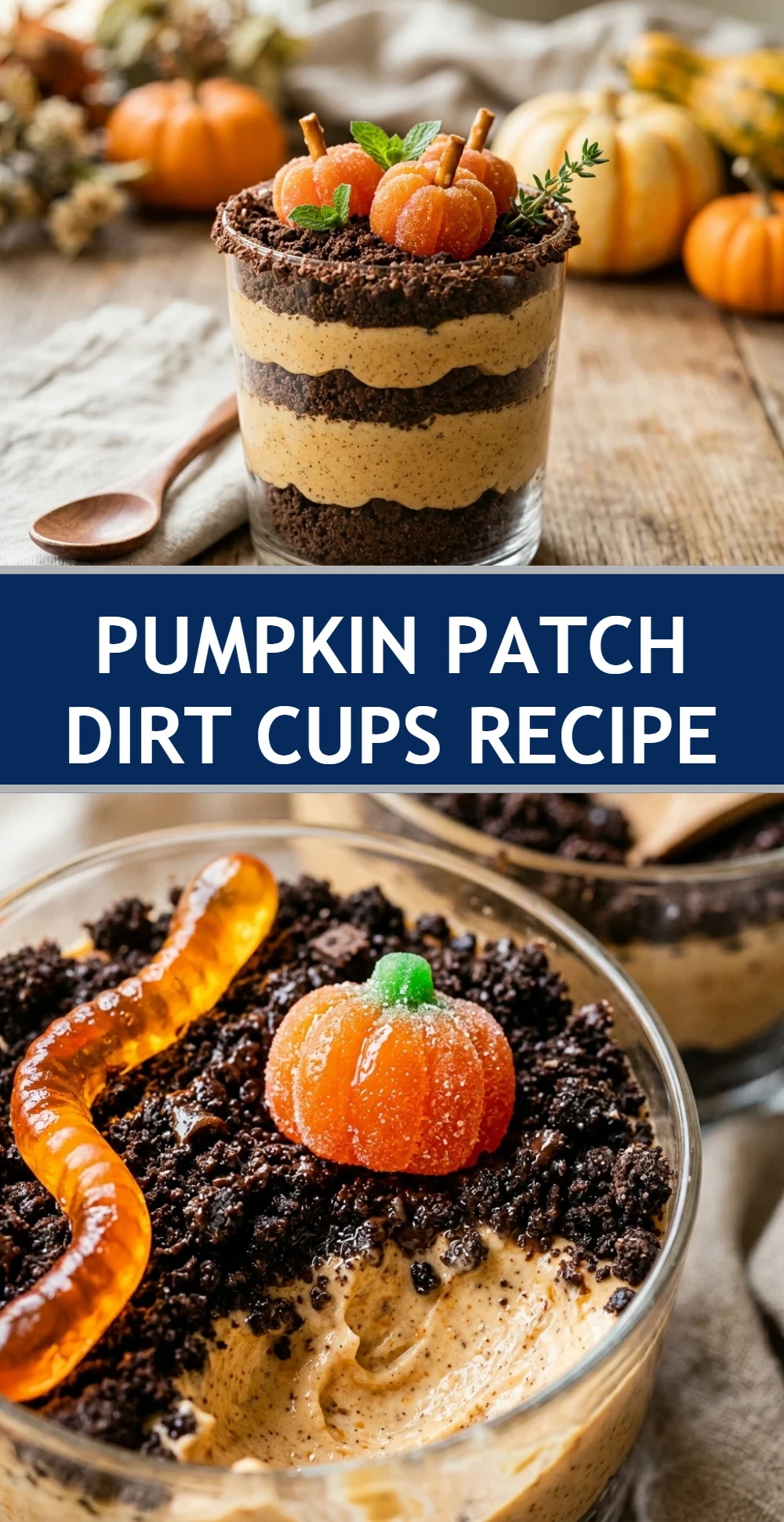 Pumpkin Patch Dirt Cups Recipe