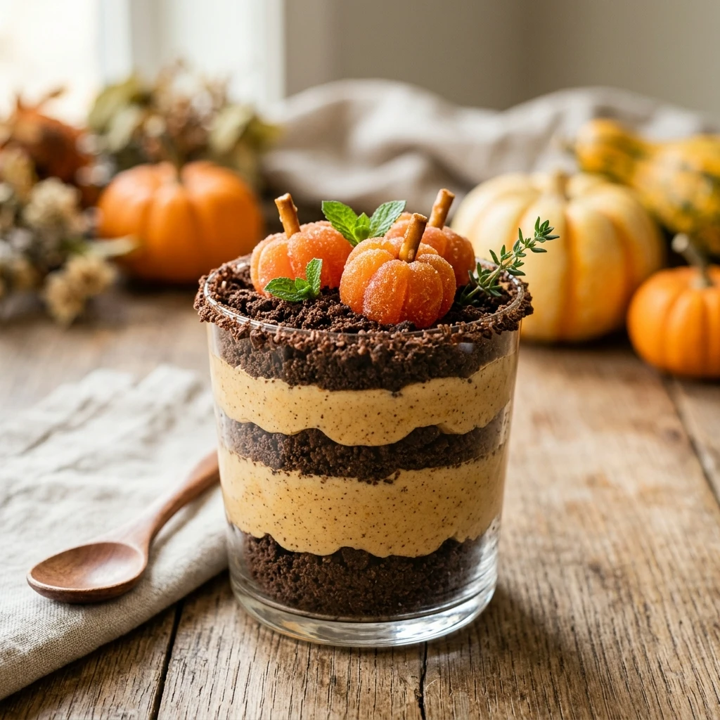 Pumpkin Patch Dirt Cups Recipe