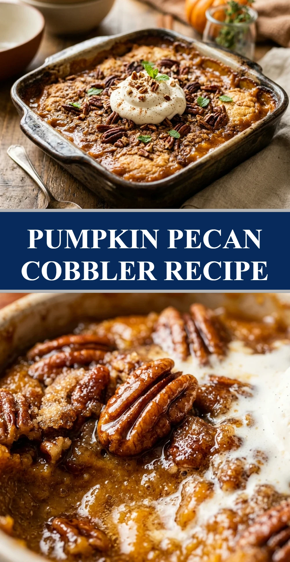 Pumpkin Pecan Cobbler Recipe