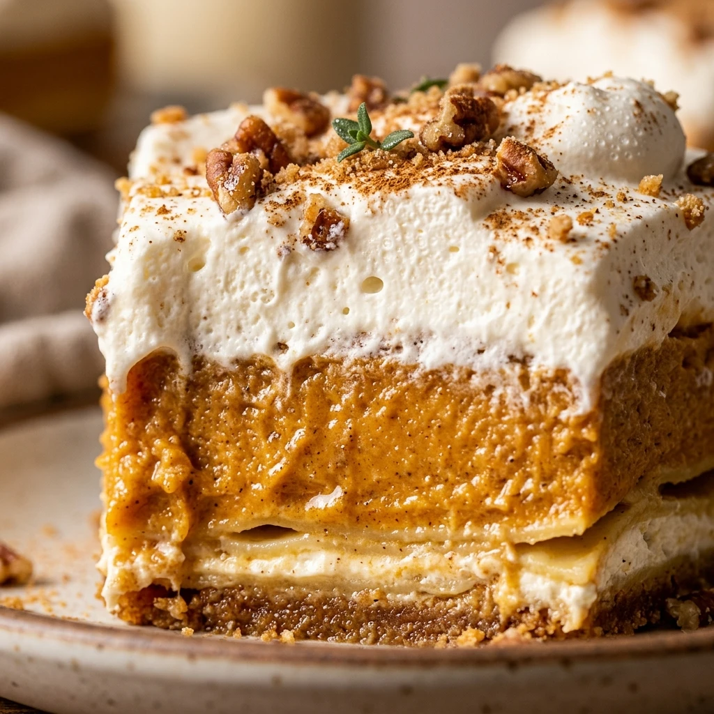 Pumpkin Pie Lasagna Dessert Recipe