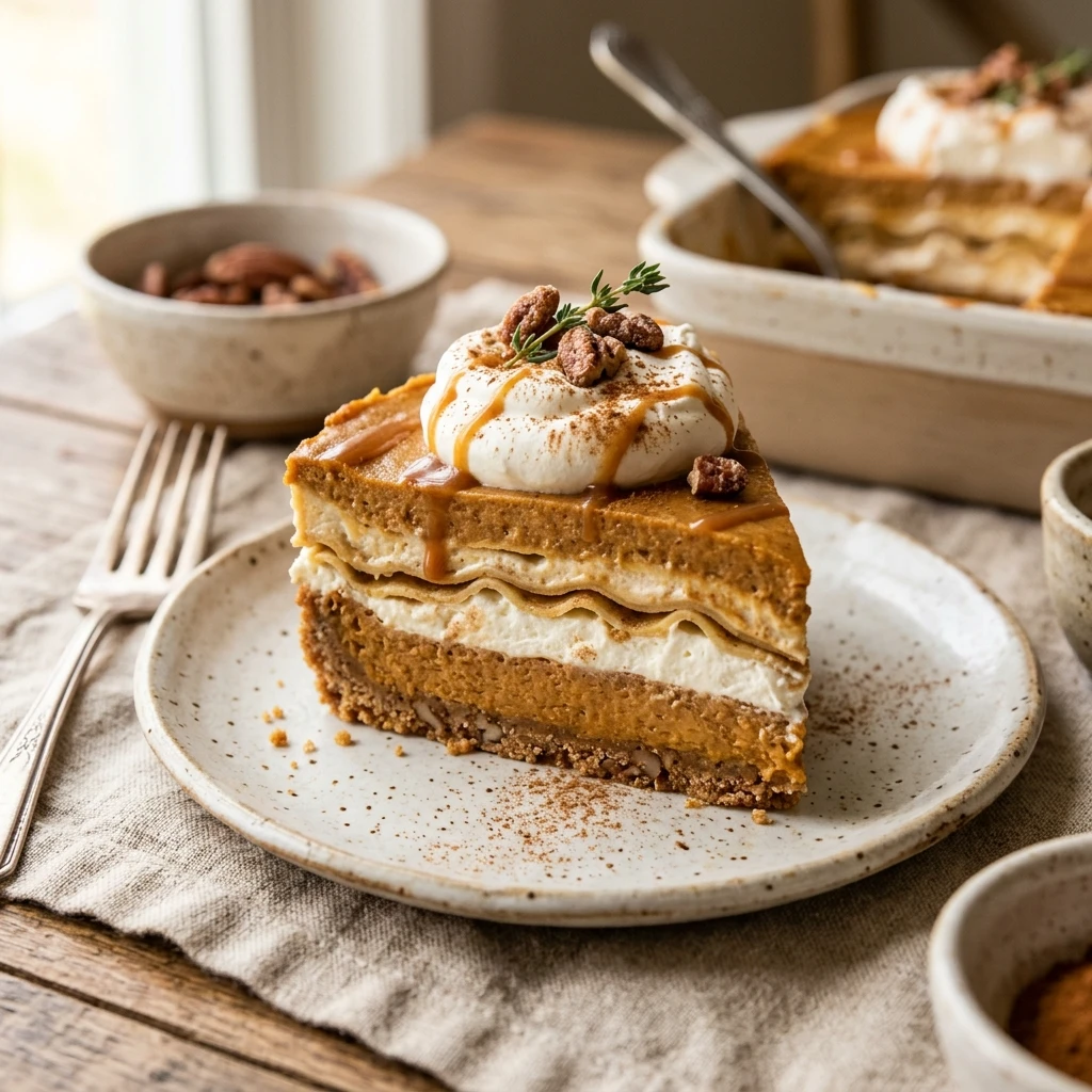 Pumpkin Pie Lasagna Dessert Recipe