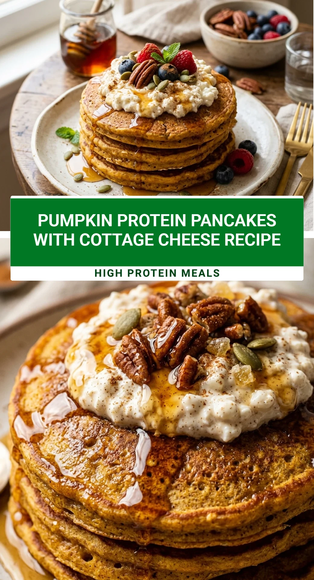 Pumpkin Protein Pancakes With Cottage Cheese Recipe