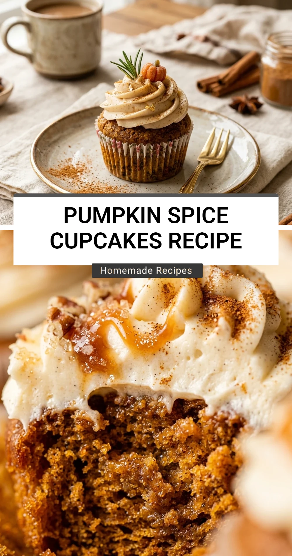 Pumpkin Spice Cupcakes Recipe