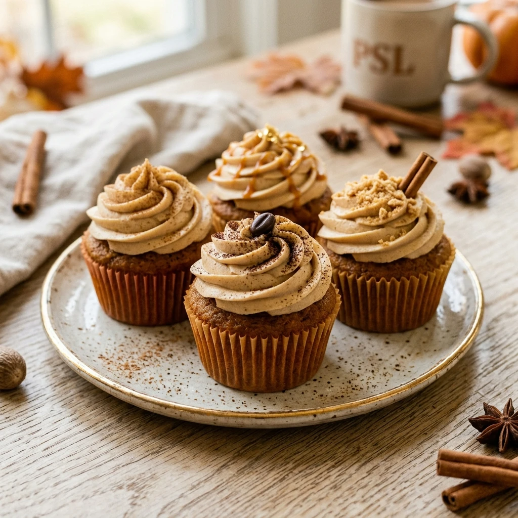 Pumpkin Spice Latte Cupcakes Recipe