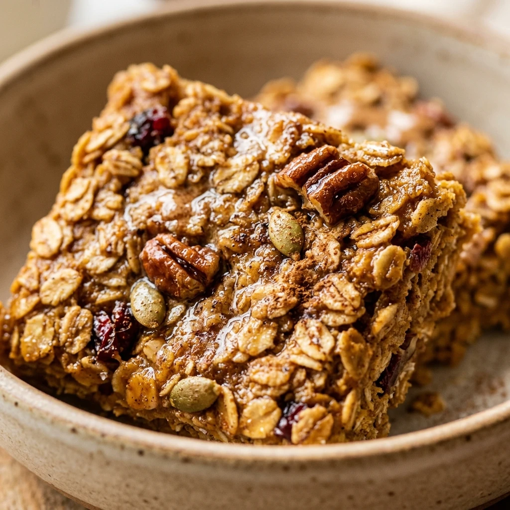 Pumpkin Spice Protein Baked Oats Recipe