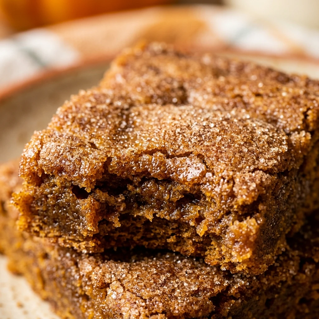 Pumpkin Spice Snickerdoodle Bars