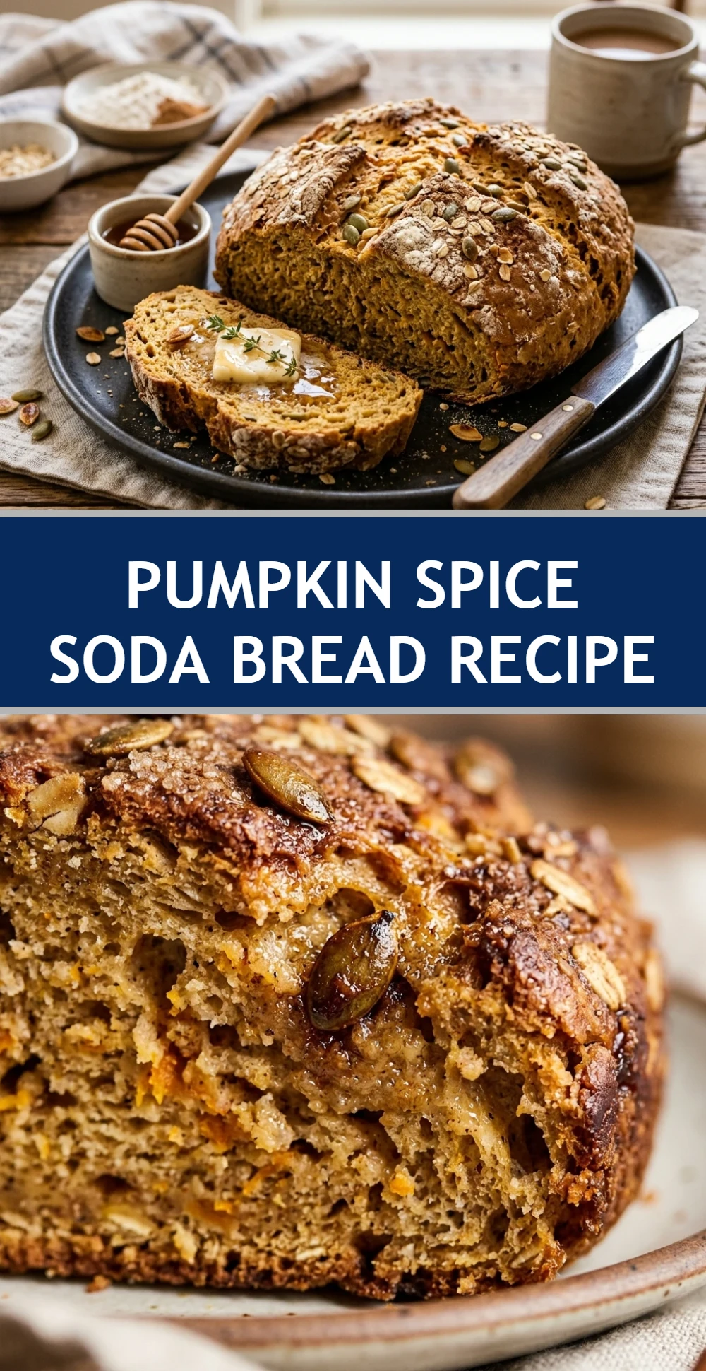 Pumpkin Spice Soda Bread Recipe