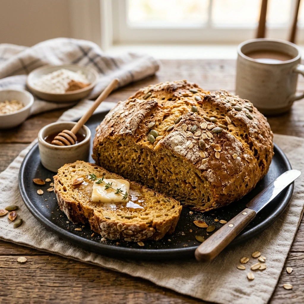Pumpkin Spice Soda Bread Recipe