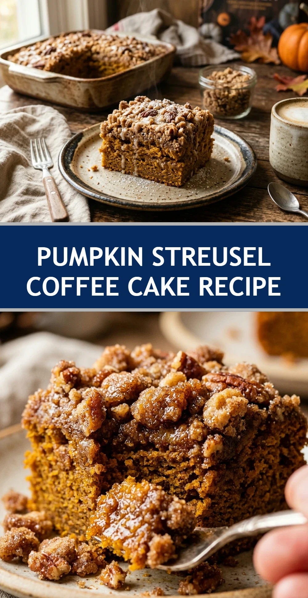 Pumpkin Streusel Coffee Cake Recipe