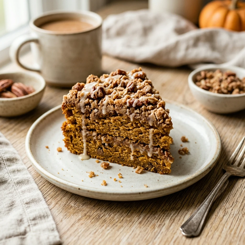 Pumpkin Streusel Coffee Cake Recipe