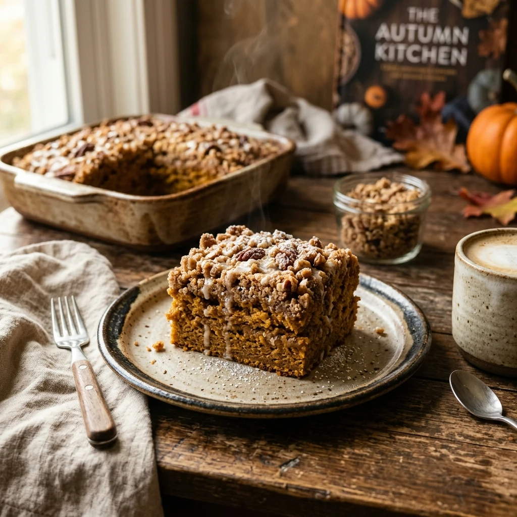 Pumpkin Streusel Coffee Cake Recipe