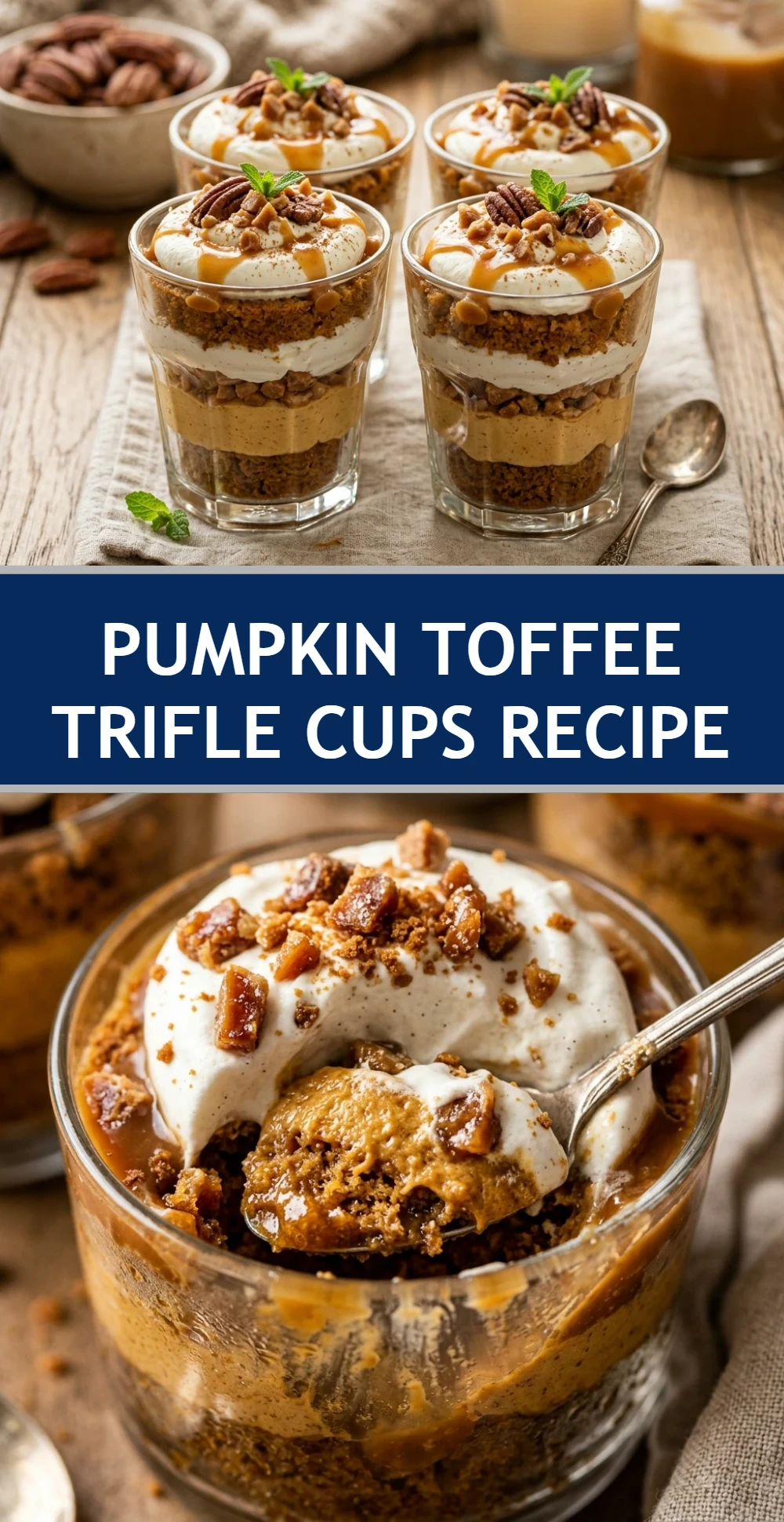Pumpkin Toffee Trifle Cups Recipe