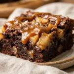 Salted Caramel Apple Brownies
