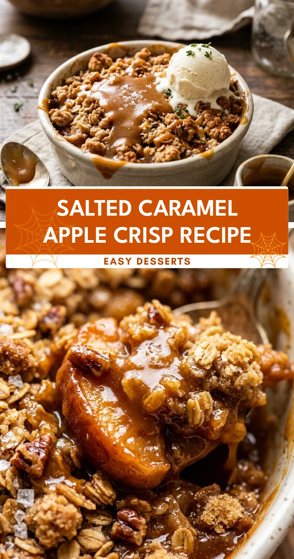 Salted Caramel Apple Crisp Recipe